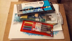 A few of my art supplies.