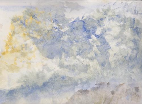 Watercolor 160621 - Blue Abstract