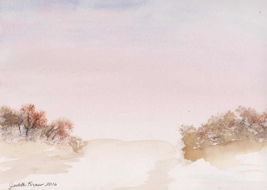 Watercolor 160725 Snowy Field