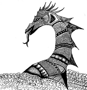 Inktober 4 Sea Dragon (2)