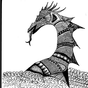 Inktober 4 Sea Dragon (2)