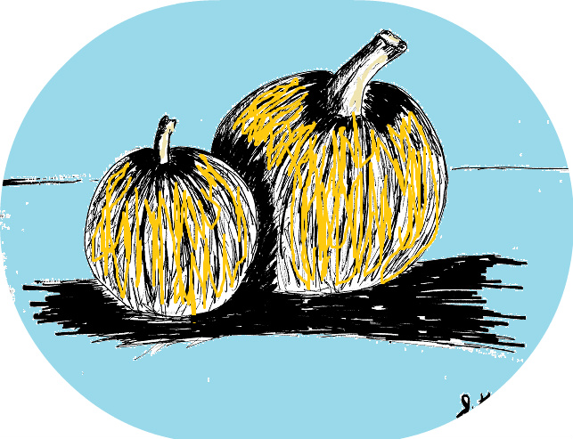 Swiftly Colored Pumpkins