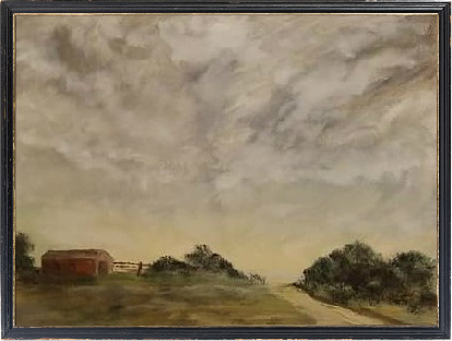 New Farm Scene Framed