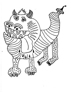 Inktober 5 Drooling (2)