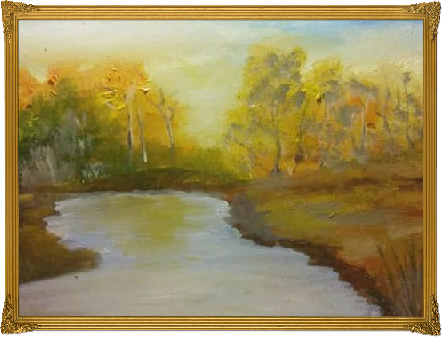 Another Autumn Scene Framed