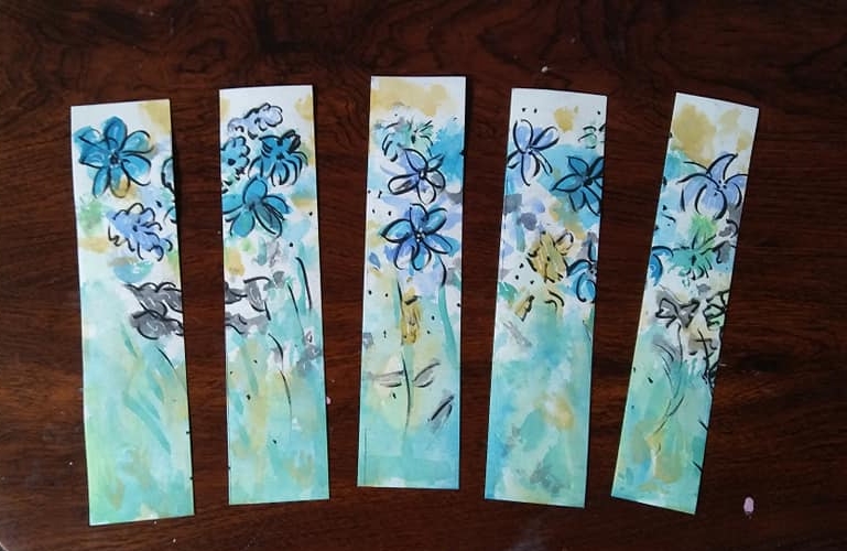 Blue Bookmarks - Cardstock